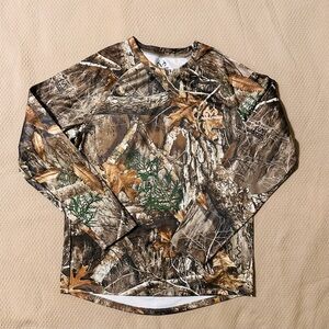 Realtree Men's Camo Performance Fleece Thermal Top Size Medium 38/40